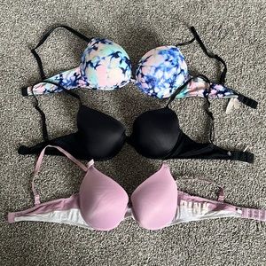 VS Pink Push up Bra Bundle